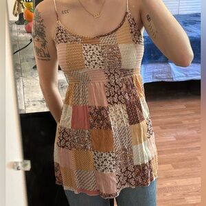 Vintage Floral Tank Top